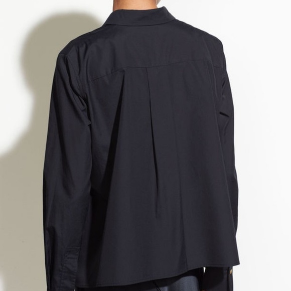 NWT Vince Tie Front Cotton Blouse - Picture 7 of 7